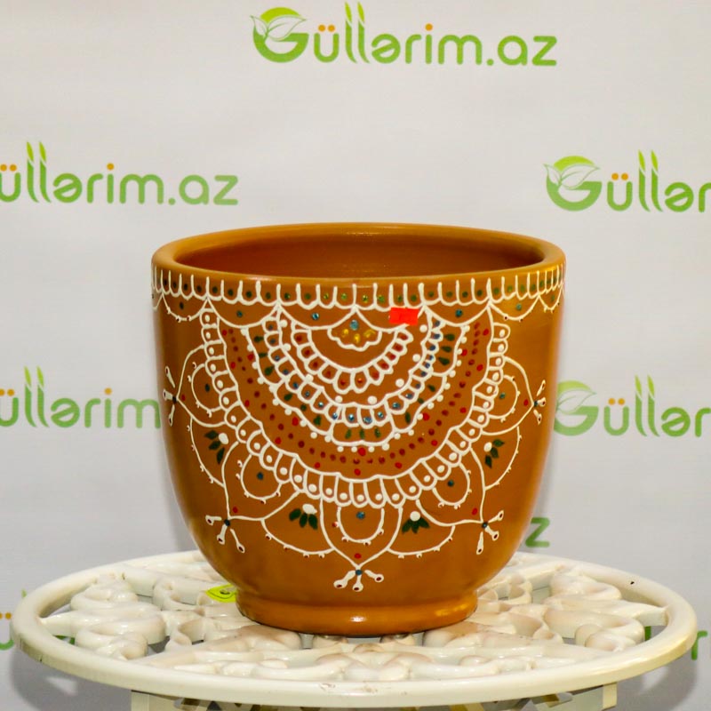 Saxsı dibçək (əl işi)