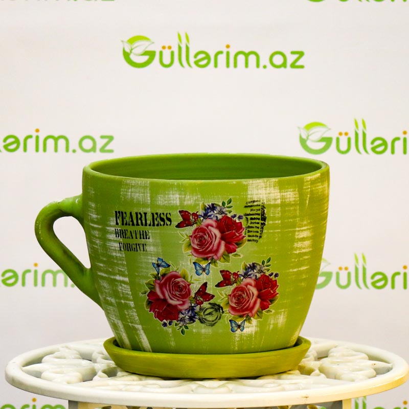 Saxsı dibçək (Əl işi)