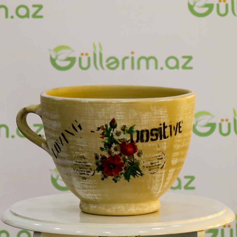 Saxsı dibçək (Əl işi)