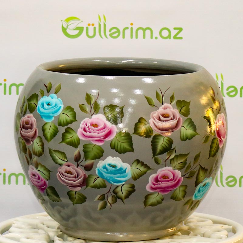 Saxsı dibçək (əl işi)