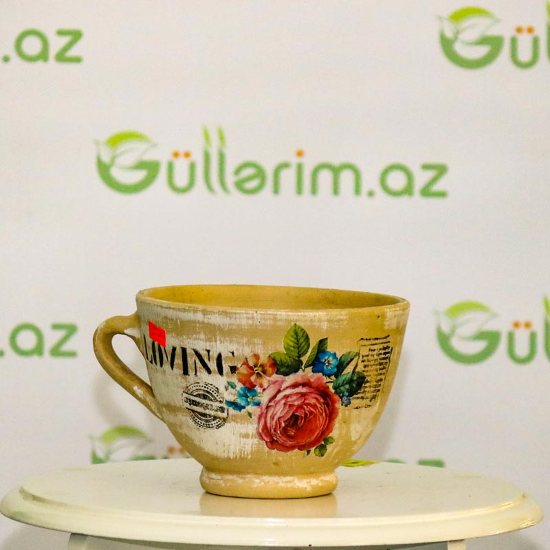 Saxsı dibçək (Əl işi)