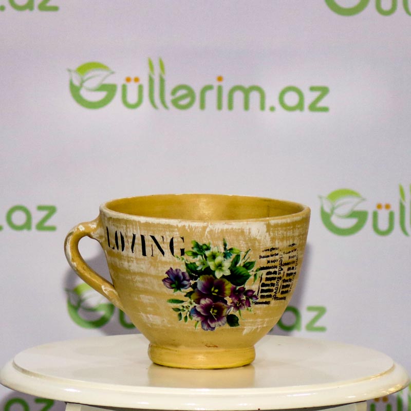 Saxsı dibçək (Əl işi)