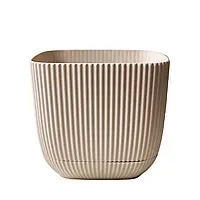 Mercan Kare Saksı (Krem)