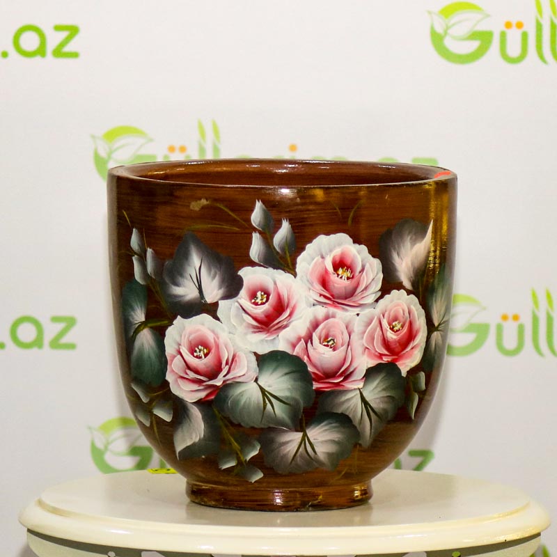 Saxsı dibçək (əl işi)