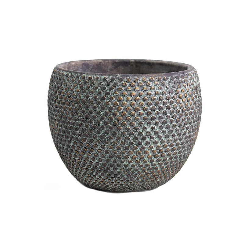 Fay Bitki Vazası - Mavi Qızıl