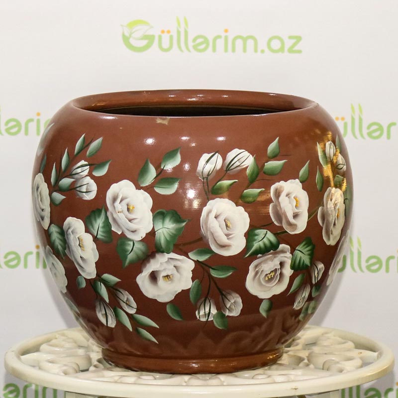 Saxsı dibçək (əl işi)