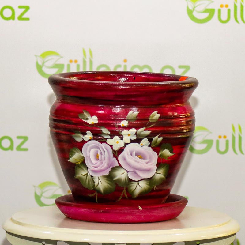 Saxsı dibçək (əl işi)