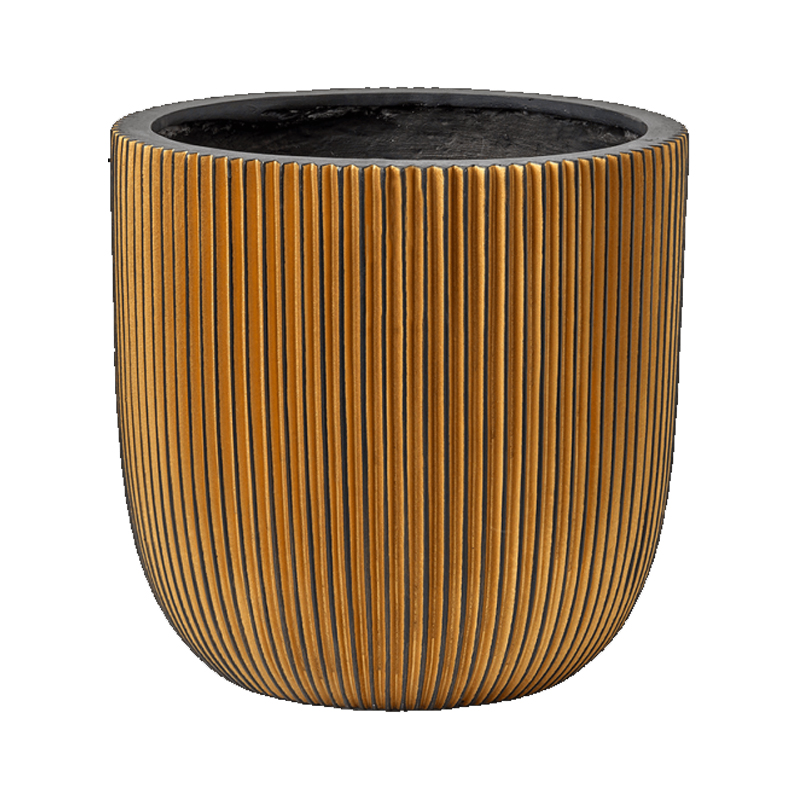 Capi Nature Groove Egg Planter Black Gold