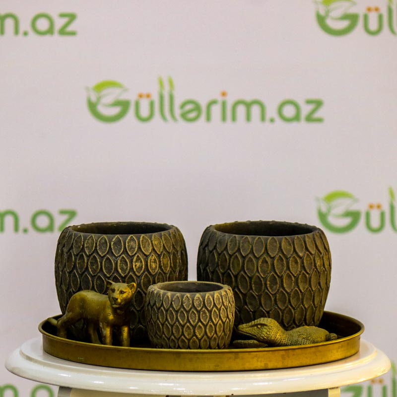 Saxsı dibçək (Əl işi)