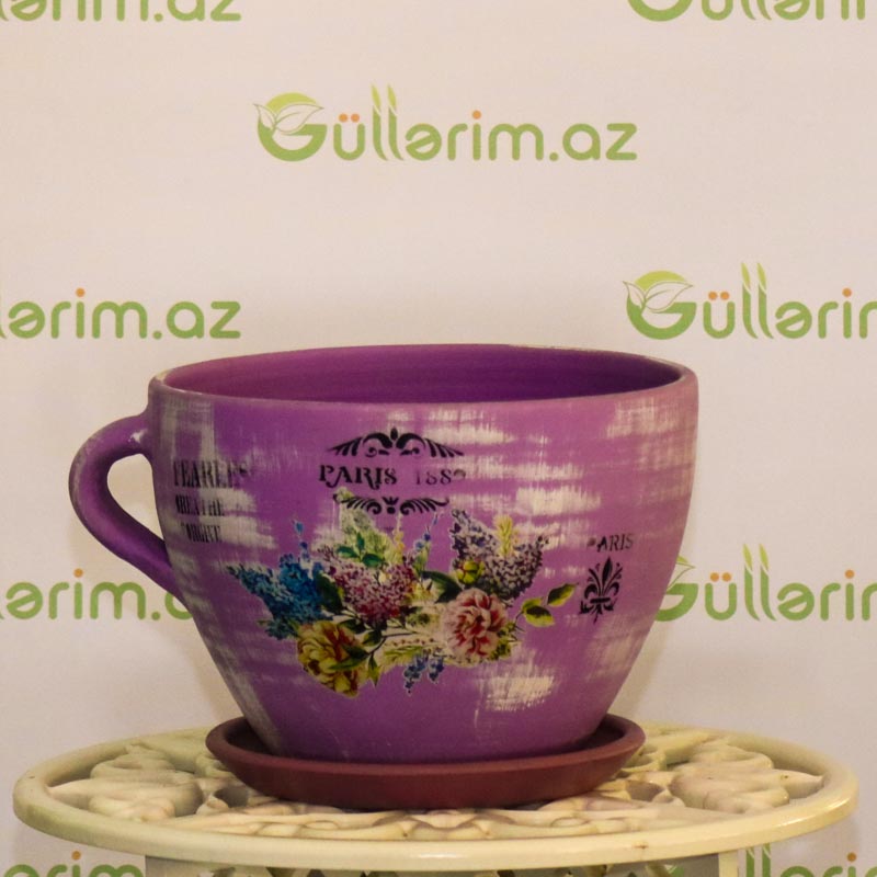 Saxsı dibçək (Əl işi)